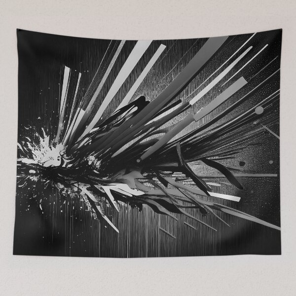 Item preview, Incision abstract grey designed and sold by Tim-Ries.