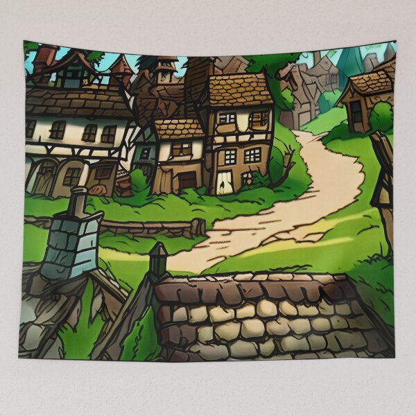 Item preview, Cartoon village designed and sold by Glenbobagins.