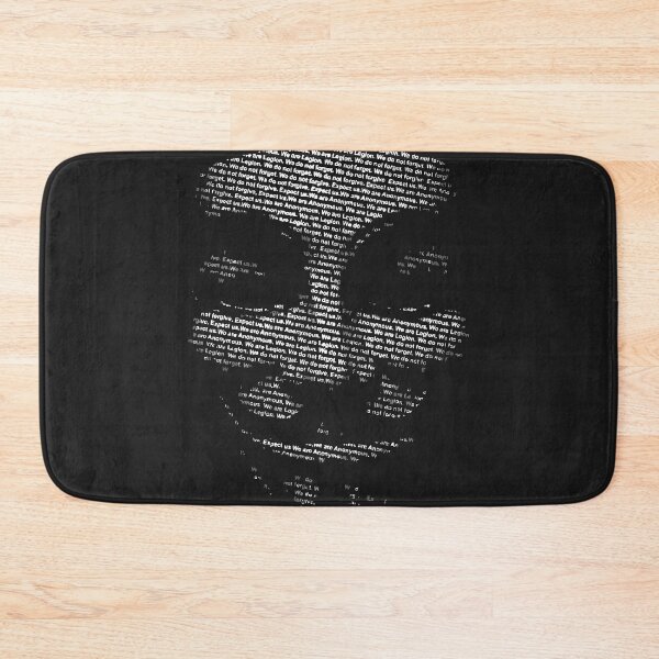 Artikelvorschau, Anonymous Guy Fawkes text mask T-Shirt entworfen und verkauft von JameJoyDesigner.