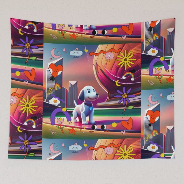 Item preview, Urban Adventure: A Joyful Puppy's Exploration designed and sold by CreateUniverse.