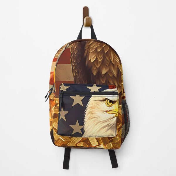 Item preview, American Capitalist Bald Eagle Protecting its nest of gold designed and sold by SweetWhiskers.