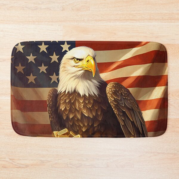 Item preview, American Capitalist Bald Eagle Protecting its nest of gold designed and sold by SweetWhiskers.