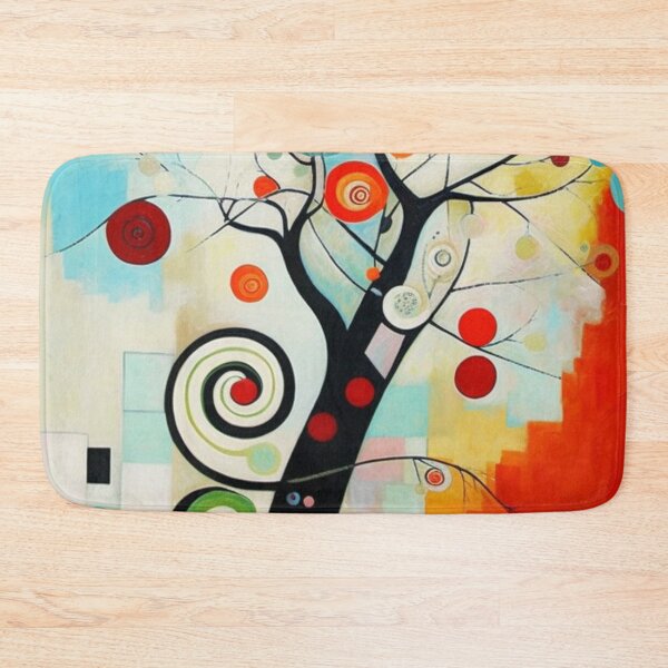 Item preview, Abstract Red Tree Watercolor - Serene Nature Art designed and sold by JustArtDesign9.