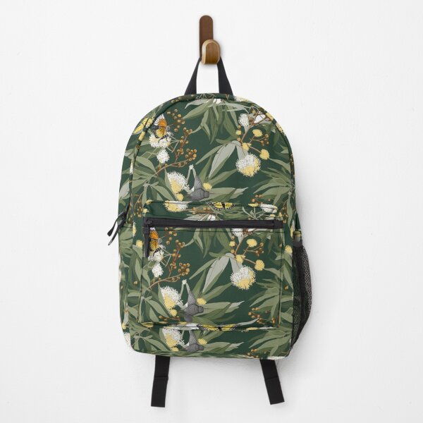 Item preview, Beautiful Native Australian wallpaper for bookcovers and homewares. Floral blooms of wattle and eucalypt leaves with butterflies and insects 6 designed and sold by NatTex.