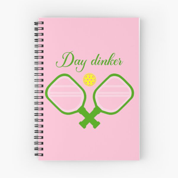Item preview, Day DINKer - Funny PICKLEBALL player gift - DINK responsibly - pickleball paddle - I LOVE PICKLEBALL pink PREPPY green designed and sold by originalsusie.