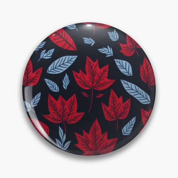 Item preview, Seamless Maple Leaf Pattern - Red and Blue Maple Leaf Design - Dark Background designed and sold by TGAL2.