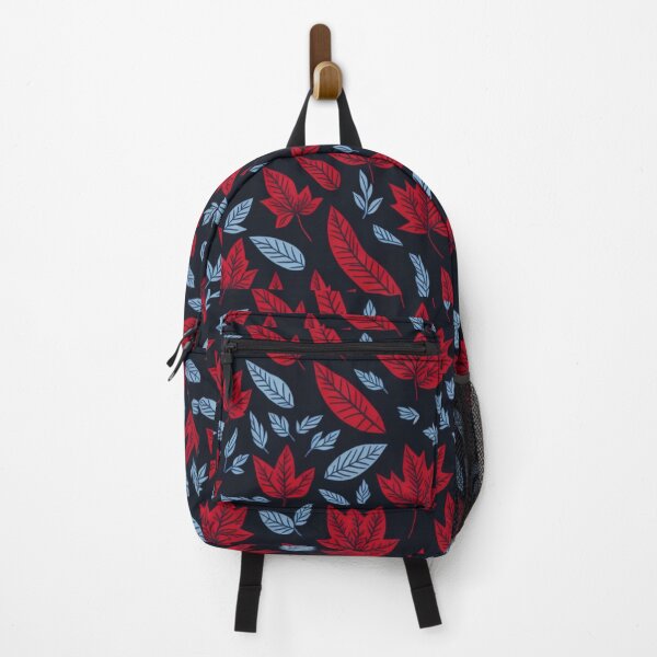 Item preview, Seamless Maple Leaf Pattern - Red and Blue Maple Leaf Design - Dark Background designed and sold by TGAL2.