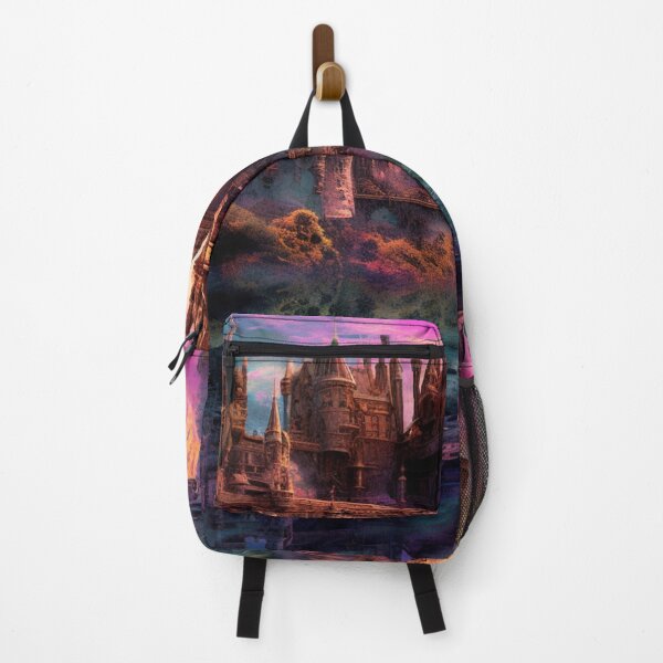Item preview, Enchanting Neon Castle in a Serene Lake designed and sold by JustArtDesign9.