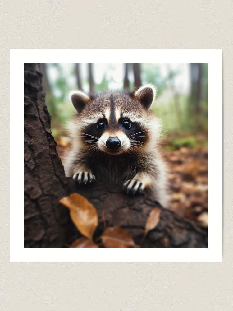Warnschild 'Slow Raccoon At Play' Aus Aluminium – Lustiges Waschbär-Schild 20x30 Cm, Für Garten, Haus & Hof