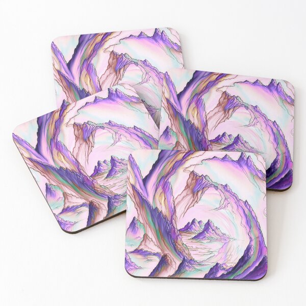 Item preview, Pinks and purple surreal landscape  designed and sold by LorrieBee.
