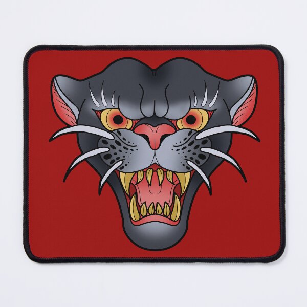 Item preview, Panther Head Traditional Tattoo designed and sold by Xyluxus.