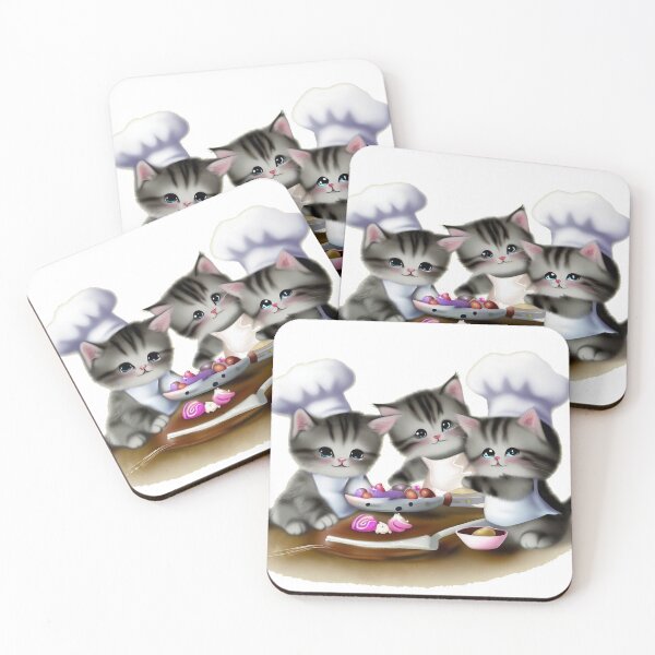 Item preview, cat cooking chef kitty  designed and sold by GLORY-LIFE.