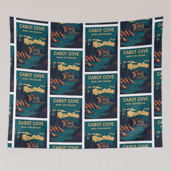 Item preview, Cabot Cove Maine travel poster designed and sold by MetalSatyrShop.