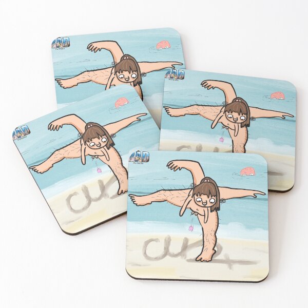 Item preview, KN Sally does Yoga On The Beach designed and sold by Badportraits.