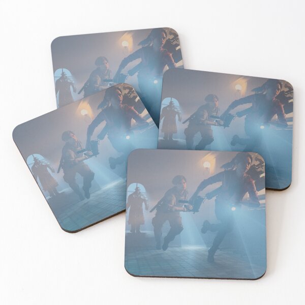 Item preview, Leon Kenney and Claire Redfield running from Mr.X designed and sold by James-Cr.