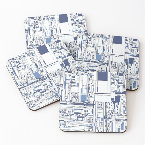 Item preview, Walking on Minimal Blue Rainy Roads designed and sold by MyPinstyle.