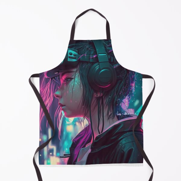 Aperçu de l'œuvre Futuristic Cyberpunk Girl créée et vendue par TMDNE.