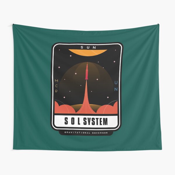 Item preview, Solar System Minimalist Patch  designed and sold by ElmoreWitting.