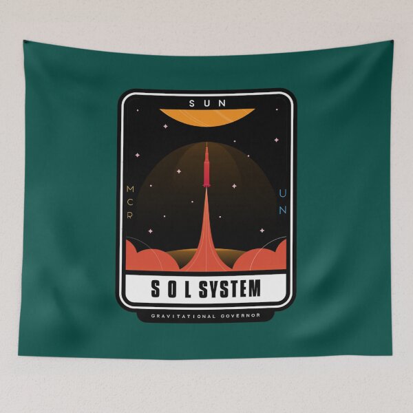 Item preview, Parche minimalista del sistema solar designed and sold by ElmoreWitting.