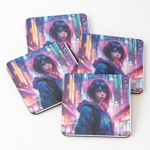 Aperçu de l'œuvre Futuristic Cyberpunk Girl créée et vendue par TMDNE.