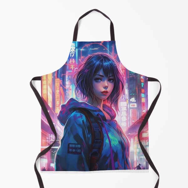 Aperçu de l'œuvre Futuristic Cyberpunk Girl créée et vendue par TMDNE.