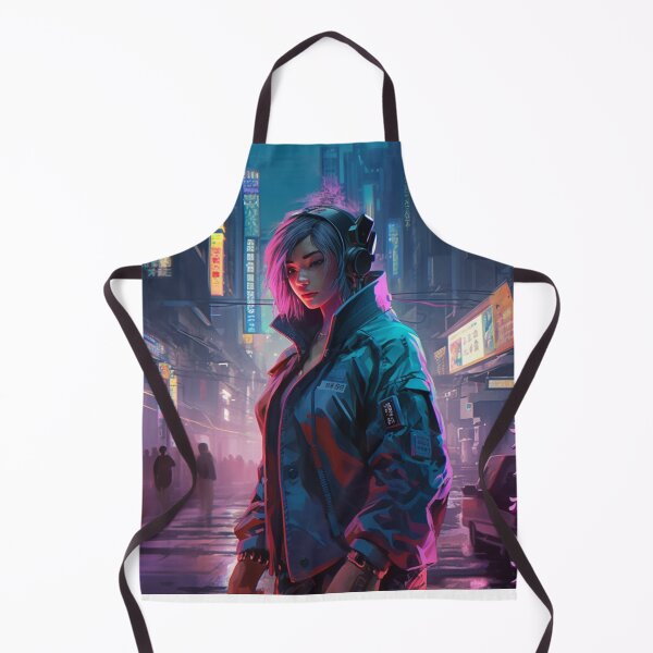 Aperçu de l'œuvre Futuristic Cyberpunk Girl créée et vendue par TMDNE.