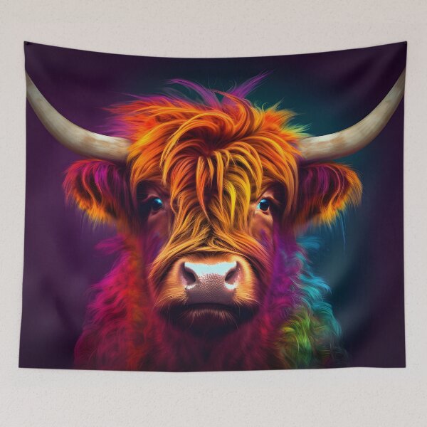 Item preview, Colorful Scottish Highland Cattle designed and sold by Tim-Ries.