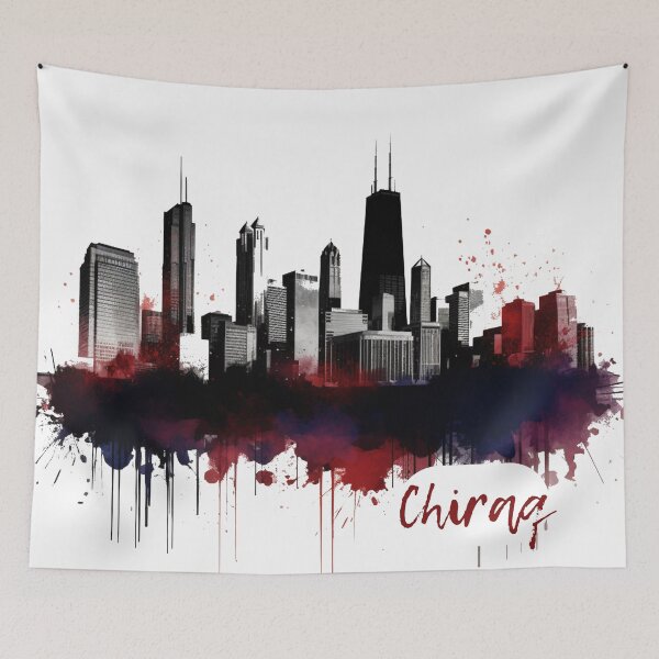 Item preview, Chiraq Chicago City Skyline designed and sold by AndrewWorld.