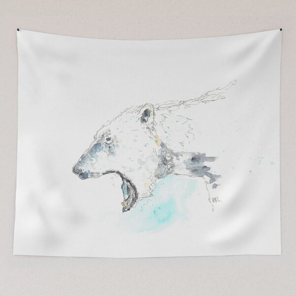 Item preview, Yawning Polar Bear. designed and sold by DebTheZeb.