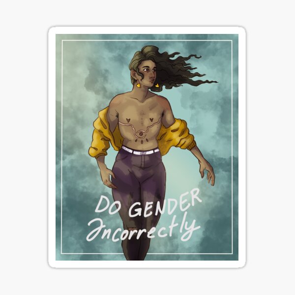 Item preview, Do Gender Incorrectly designed and sold by Isberg Illustration.