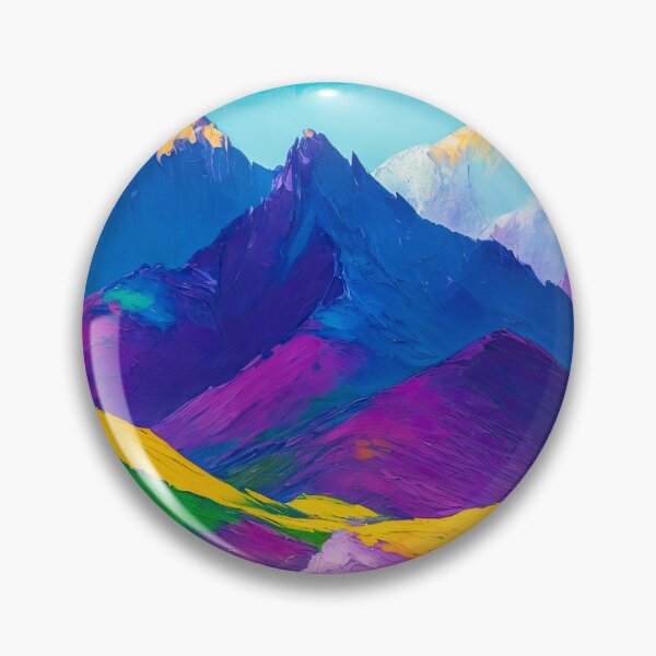 Item preview, Yellow and purple abstract mountain range designed and sold by ArtyBuys.