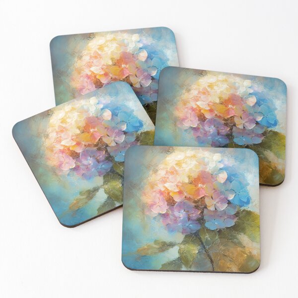 Item preview, Glowing Hydrangea painting 2 designed and sold by Art by Lilia.