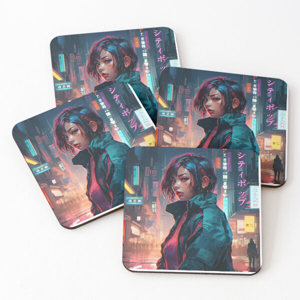 Aperçu de l'œuvre Futuristic Cyberpunk Girl créée et vendue par TMDNE.