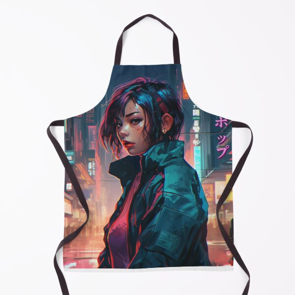 Aperçu de l'œuvre Futuristic Cyberpunk Girl créée et vendue par TMDNE.