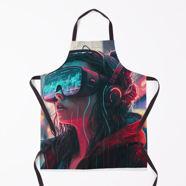 Aperçu de l'œuvre Futuristic Cyberpunk Girl créée et vendue par TMDNE.