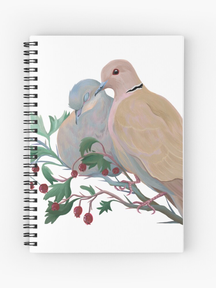 Dove Gray Velvet Medium Spiral Notebook, Notebooks + Journals