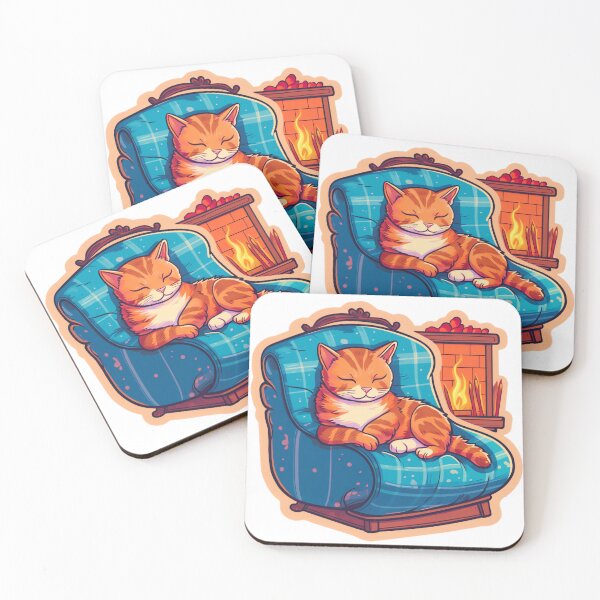 Item preview, Purring Cat and Crackling Fireplace designed and sold by Scribblescapes.