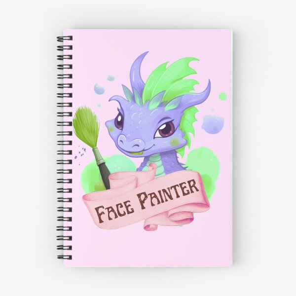 Item preview, Cute lavender dragon hatchling face painter logo designed and sold by Artistic Cheezwiz.