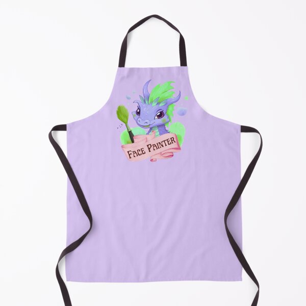 Item preview, Cute lavender dragon hatchling face painter logo designed and sold by Artistic Cheezwiz.