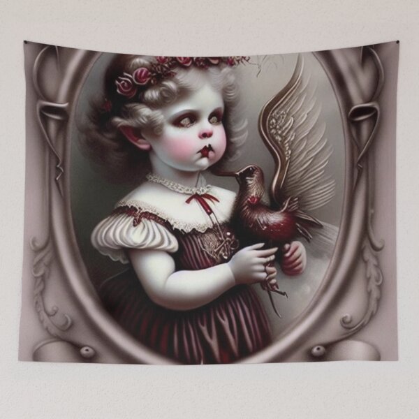Item preview, Cherub in the Mirror designed and sold by BiancaDPetals.