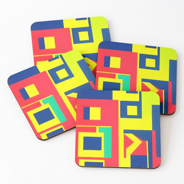 Item preview, Diseño de arte retro de colores brillantes de mediados de siglo abstracto. designed and sold by mahercara.