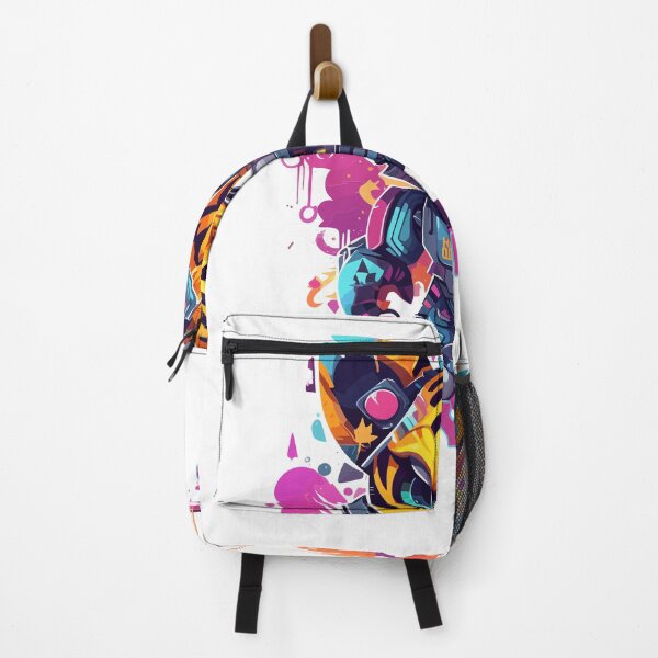 Item preview, Play Nice Tee: Robot Tiger Synthwave Graffiti Kids T-Shirt Design designed and sold by CozyCanvasCrew.