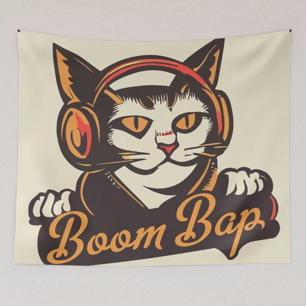 Item preview, Boom Bap Cat designed and sold by pwdworld.