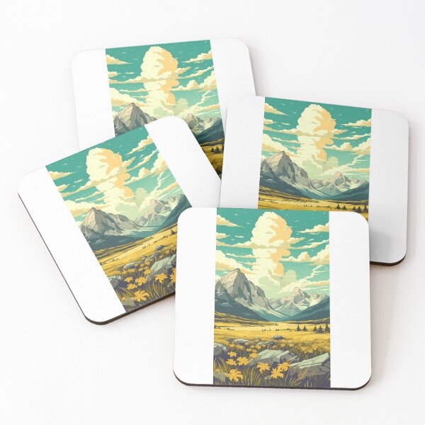 Item preview, Chromatic Majesty - Vibrant Mountain Range Design designed and sold by Adam Arts.