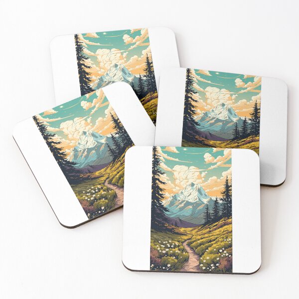 Item preview, Colorful Mountain Landscape Design designed and sold by Adam Arts.