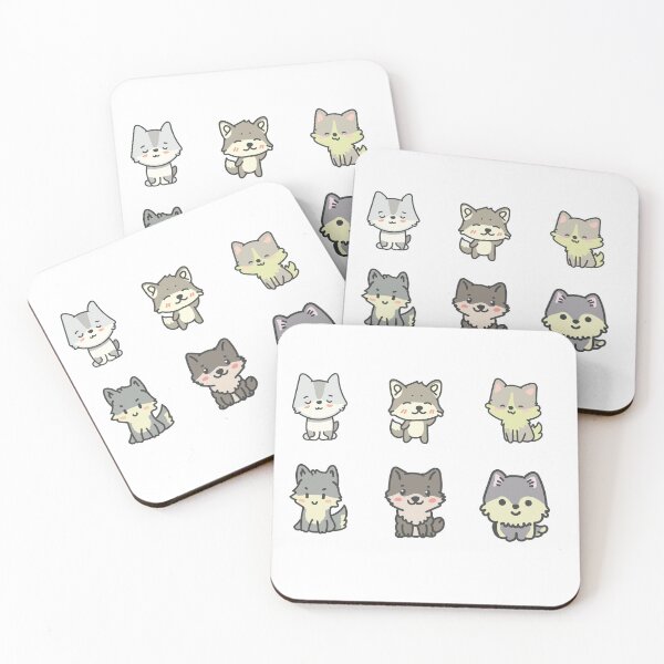 Item preview, Cute Kawaii Wolf designed and sold by HarshBrown.