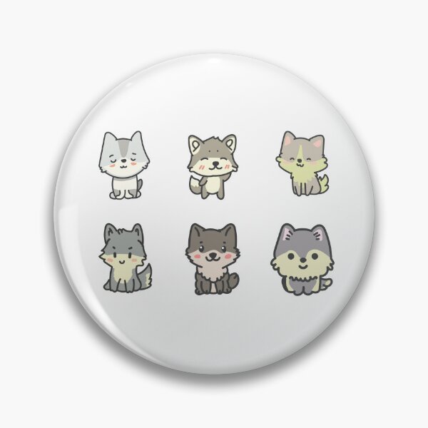 Item preview, Cute Kawaii Wolf designed and sold by HarshBrown.