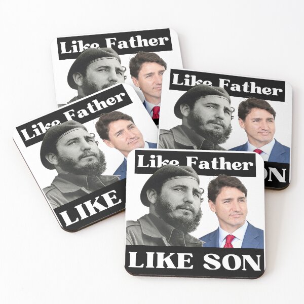Item preview, Like Father, Like Son - Justin Trudeau and Fidel Castro designed and sold by AntiPolitical.