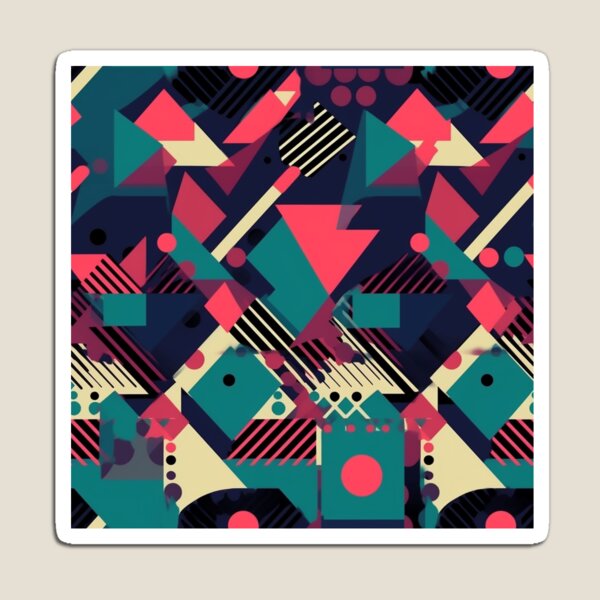 Aperçu de l'œuvre Grille néon rétro créée et vendue par PixelPatchwork.