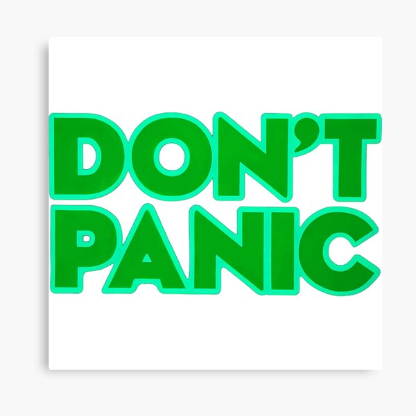 Coldplay DONT PANIC Song Lyrics Poster Print Wall Art